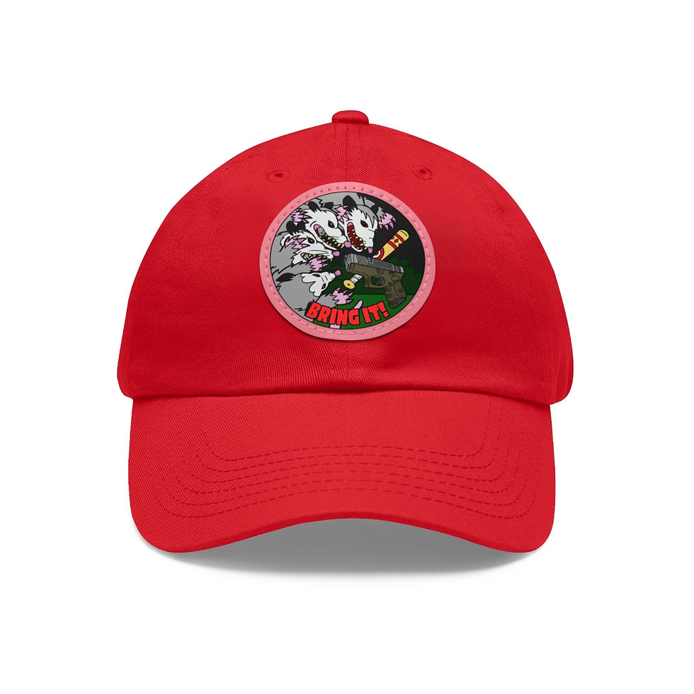Thumbnail: Gary's Last Stand! Dad Hat with Leather Patch (Round)