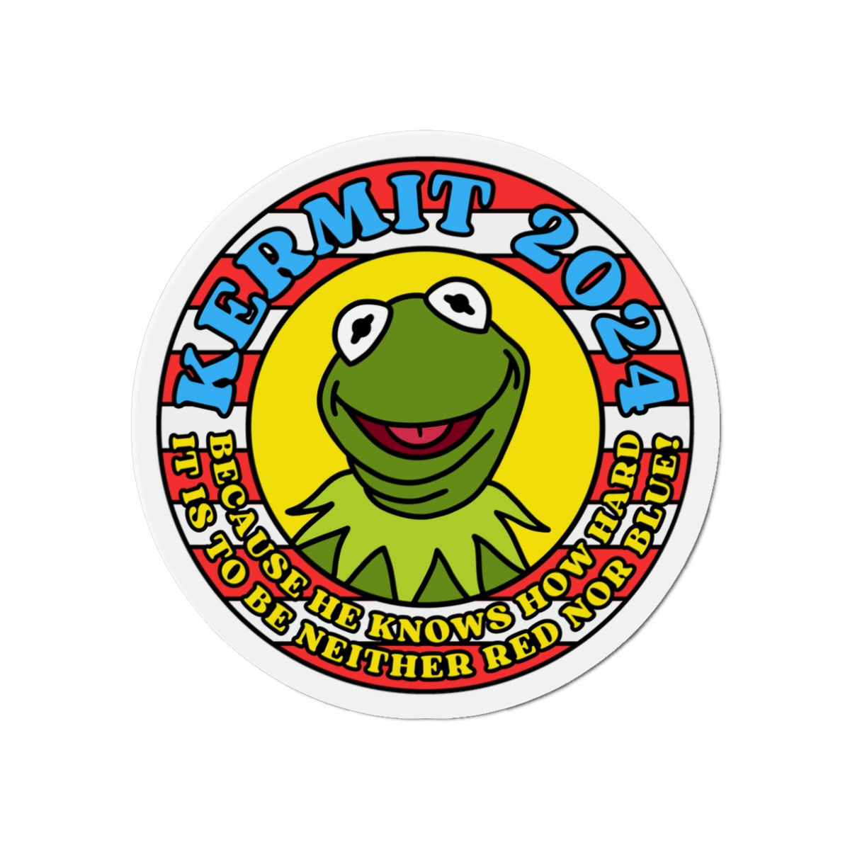Kermit 2024! Die-Cut Magnets
