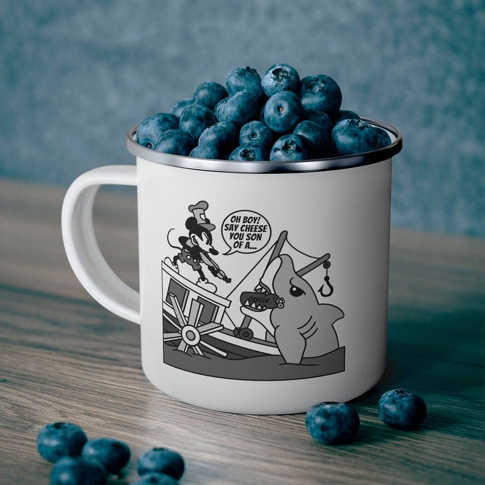 Thumbnail: Willie vs. Bruce! Enamel Camping Mug