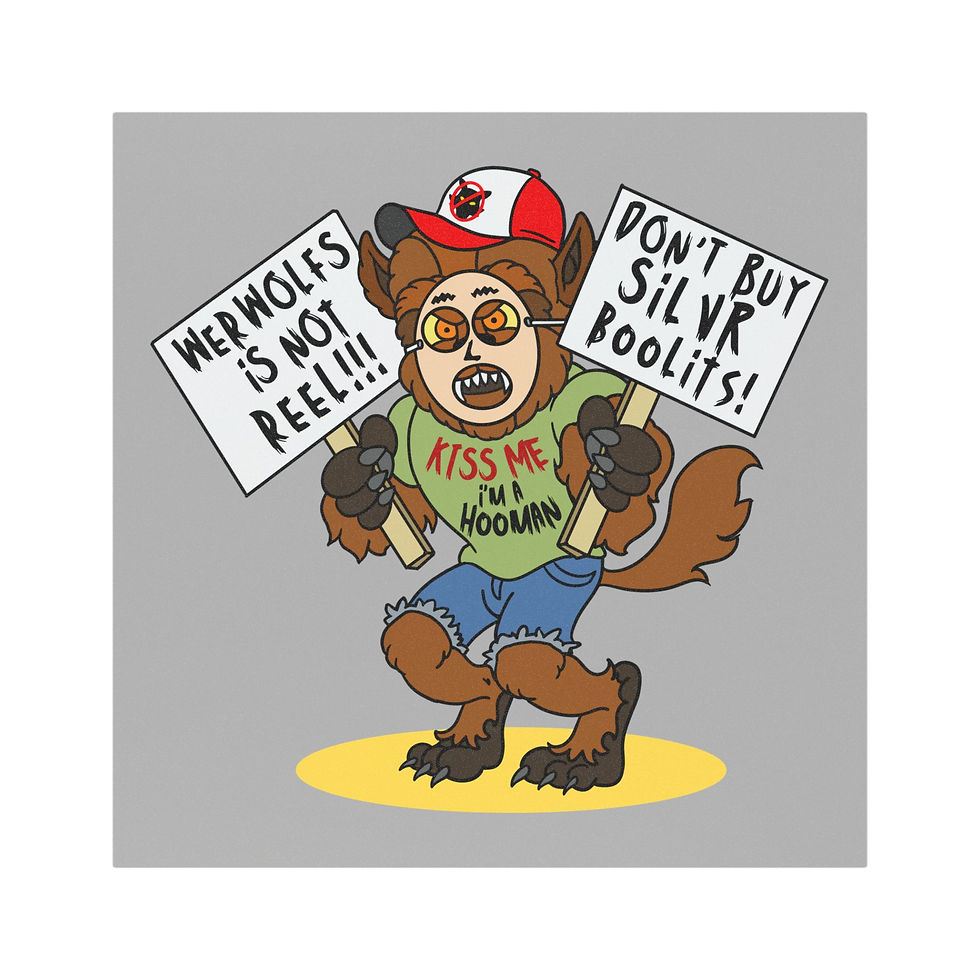 Werwolfs Not Reel! Car Magnets