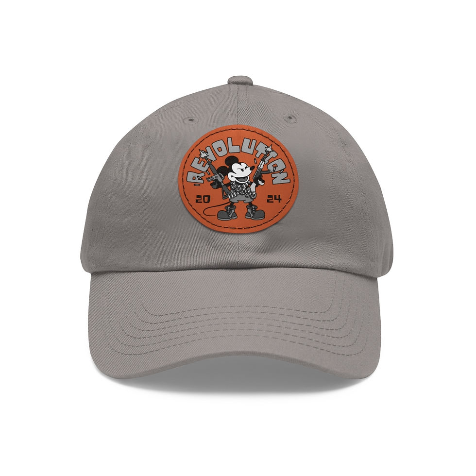 Thumbnail: Revolutionary Willie! Dad Hat with Leather Patch (Round)