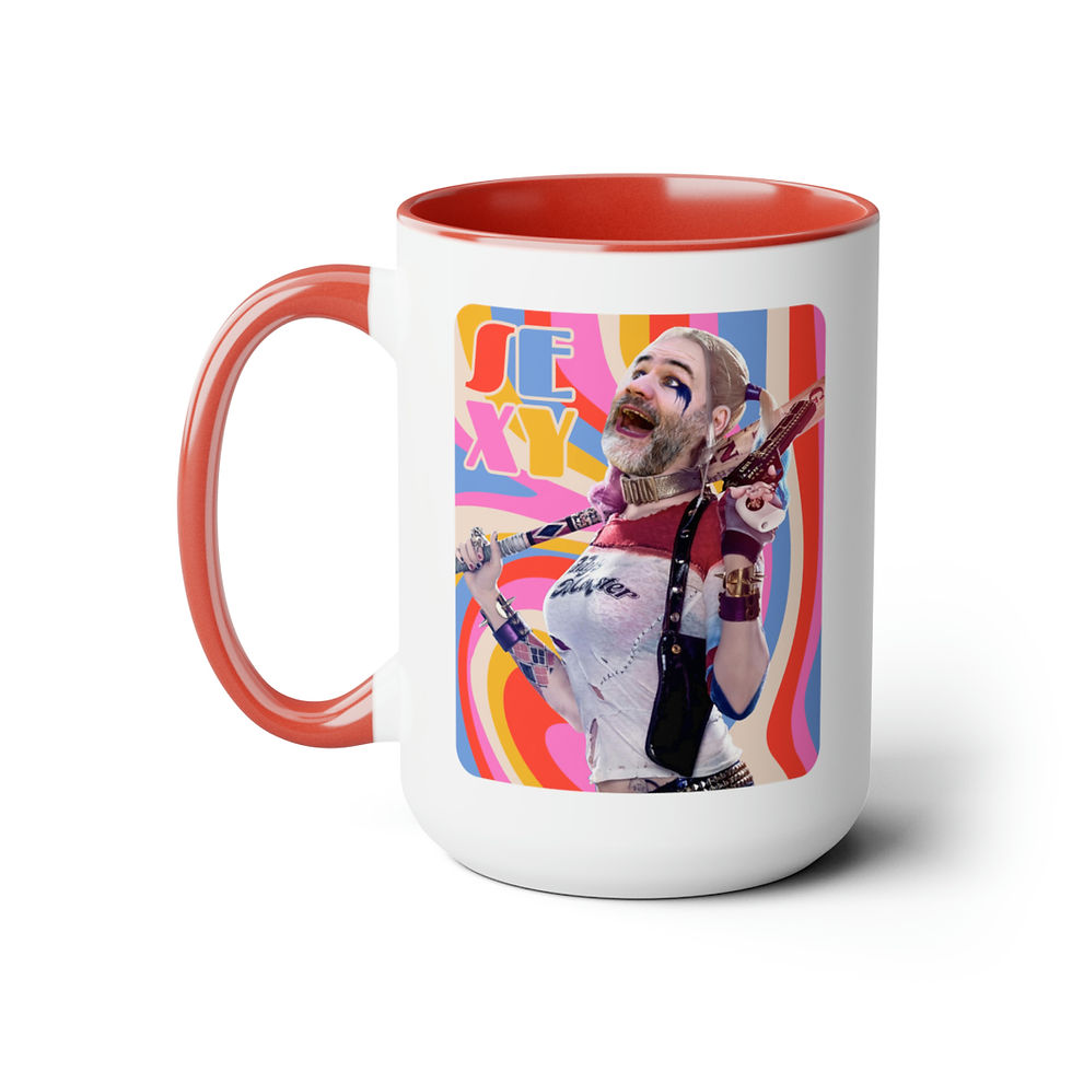 Thumbnail: SEXY & Packin' Two-Tone Coffee Mugs, 15oz
