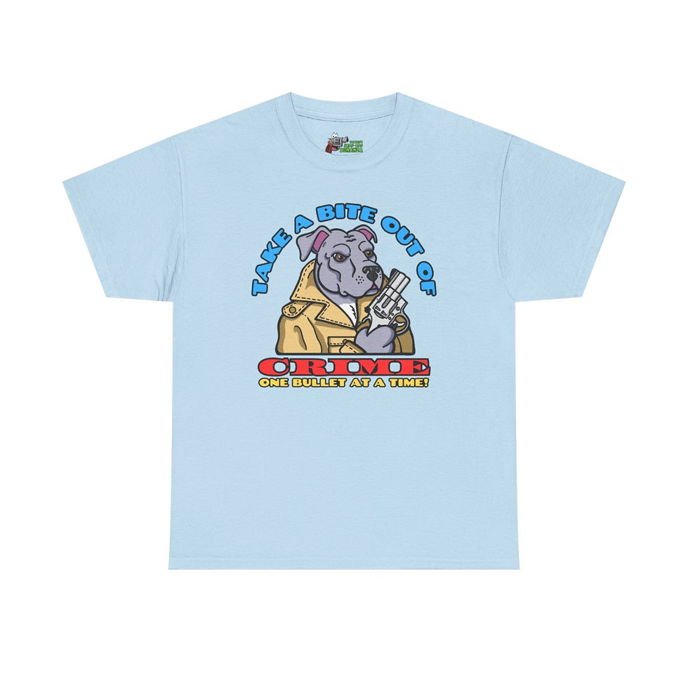 Thumbnail: Bite Out of Crime! Unisex Heavy Cotton Tee