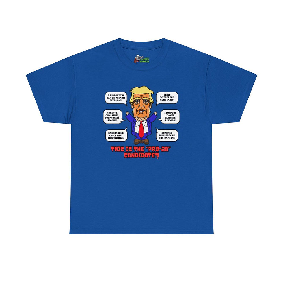 Thumbnail: Trump on Guns! Unisex Heavy Cotton Tee