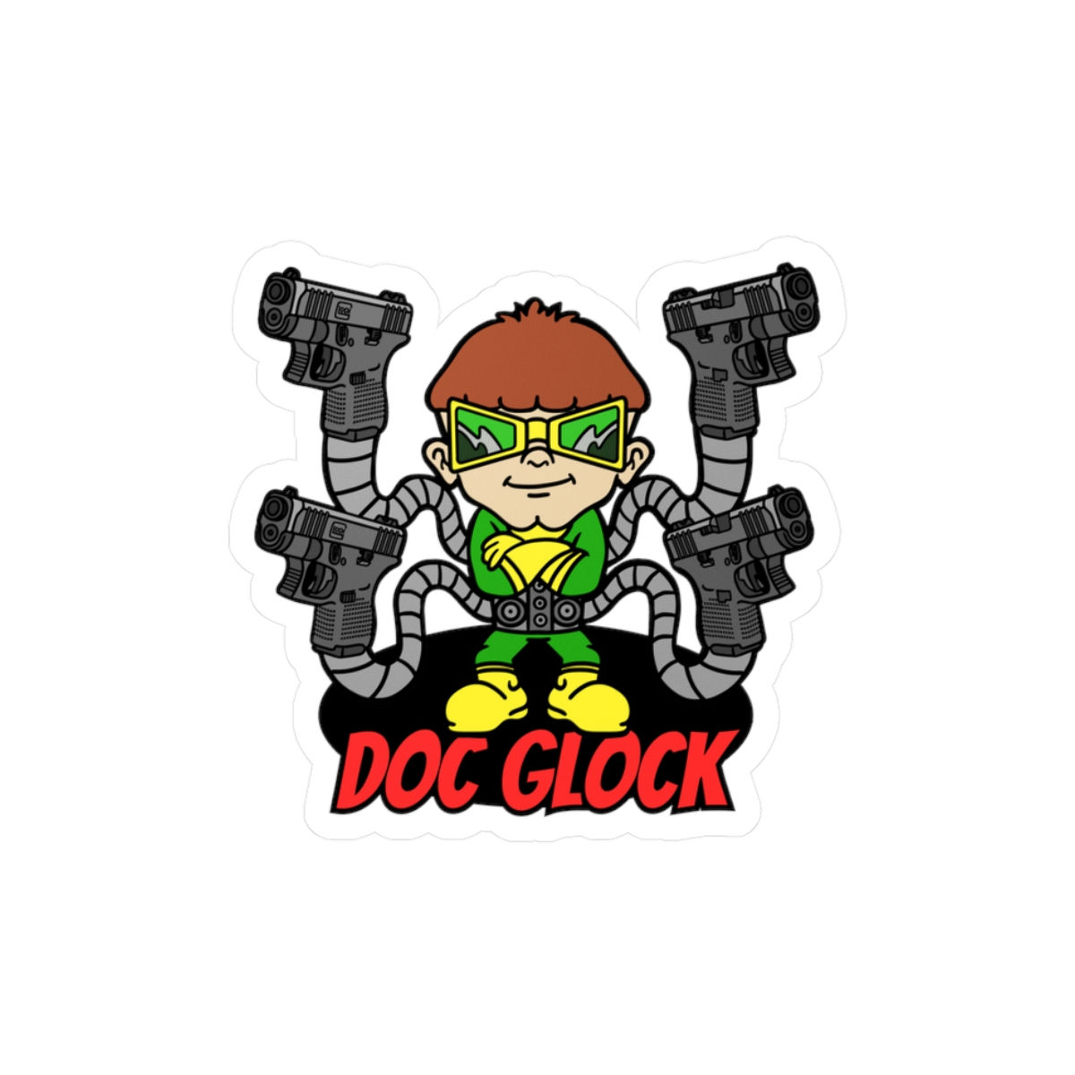 Doctor Glocktopus! Kiss-Cut Vinyl Decals