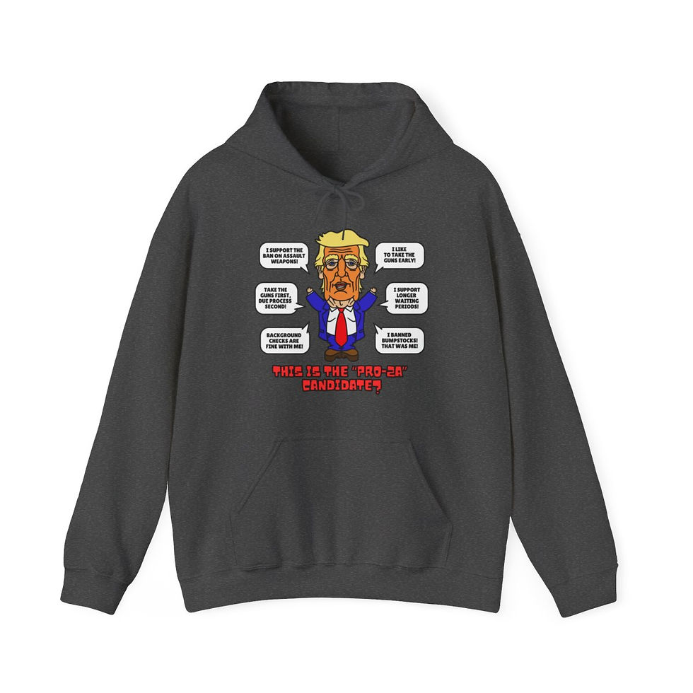 Thumbnail: Trump on Guns! Unisex Heavy Blend™ Hooded Sweatshirt