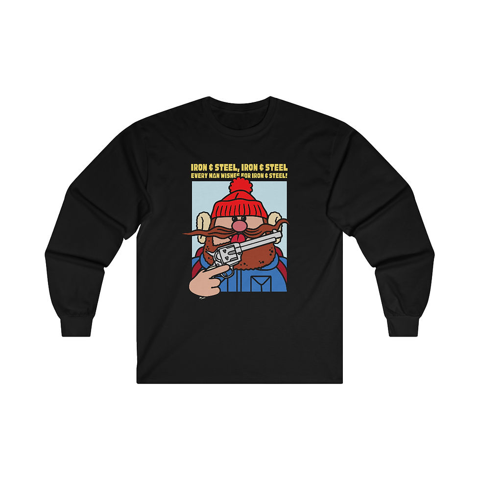 Thumbnail: Iron & Steel! Ultra Cotton Long Sleeve Tee