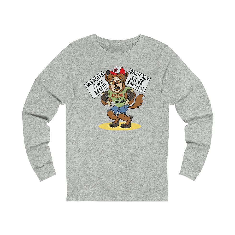Thumbnail: Werwolfs Is Not Reel! Unisex Jersey Long Sleeve Tee