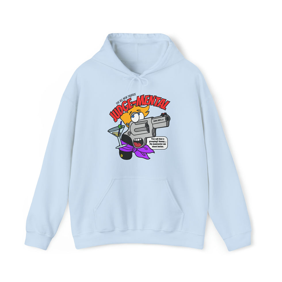 Thumbnail: Taurus JUDGE-Mental! Unisex Heavy Blend™ Hooded Sweatshirt