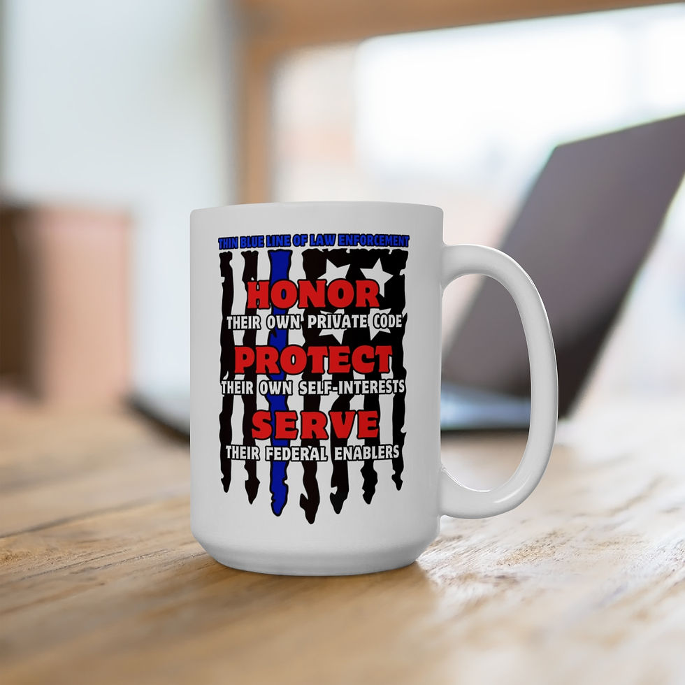 Thumbnail: True Thin Blue Line! Ceramic Mug 15oz