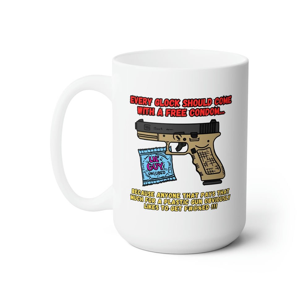 Thumbnail: Glock/Condom Ceramic Mug 15oz
