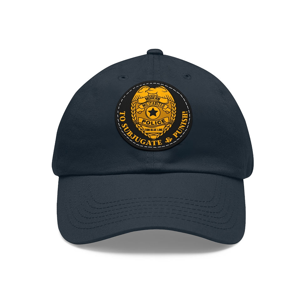 Thumbnail: Subjugate & Punish! Dad Hat with Leather Patch (Round)