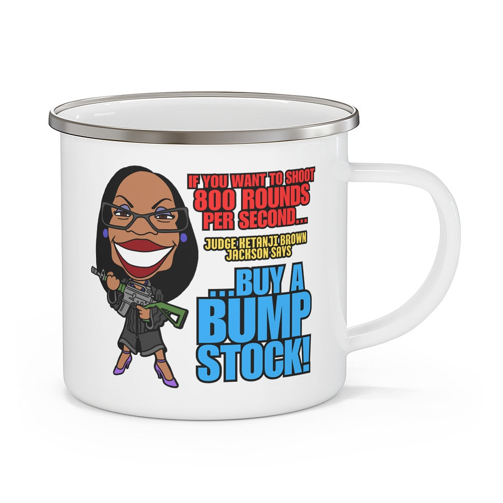 Thumbnail: Buy a Bump Stock! (Kentanji Brown Jackson) Enamel Camping Mug