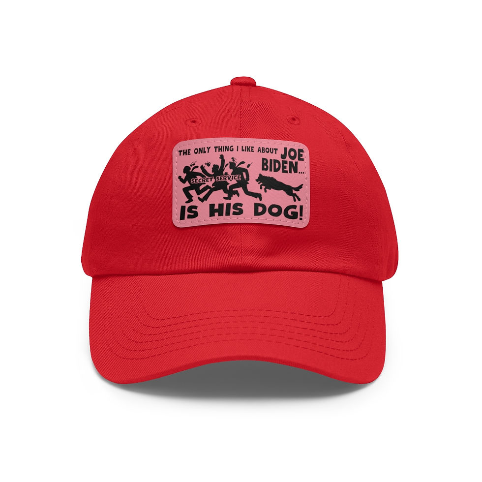 Thumbnail: What I Like About Biden! Dad Hat with Leather Patch (Rectangle)