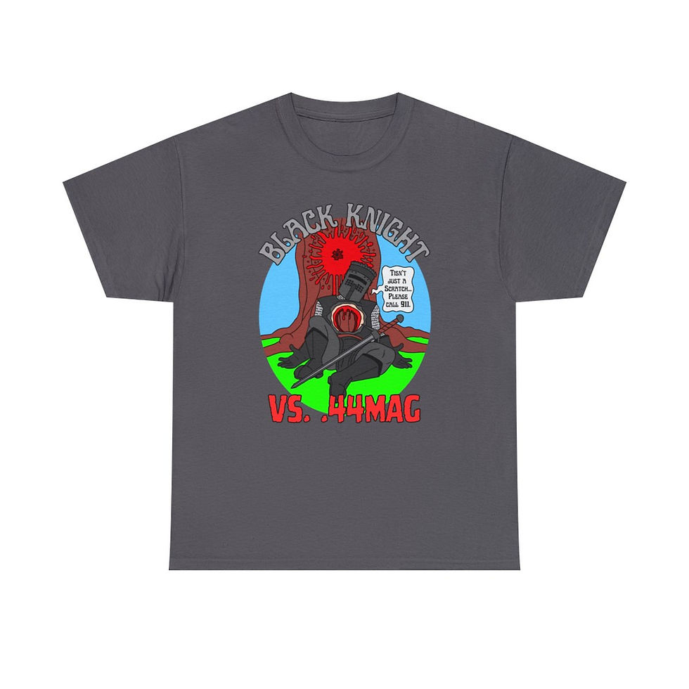 Thumbnail: Tisn't Just a Scratch/.44mag Unisex Heavy Cotton Tee