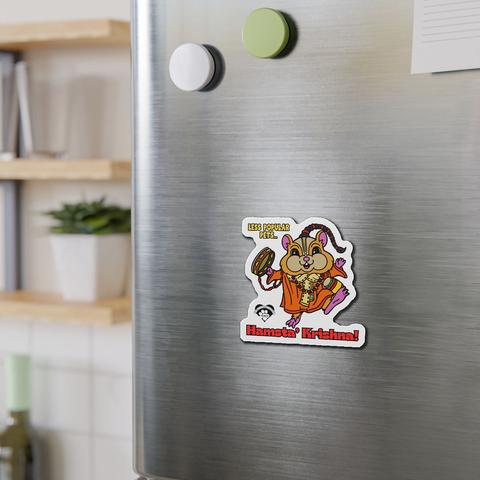 Thumbnail: Hamsta' Krishna! Die-Cut Magnets