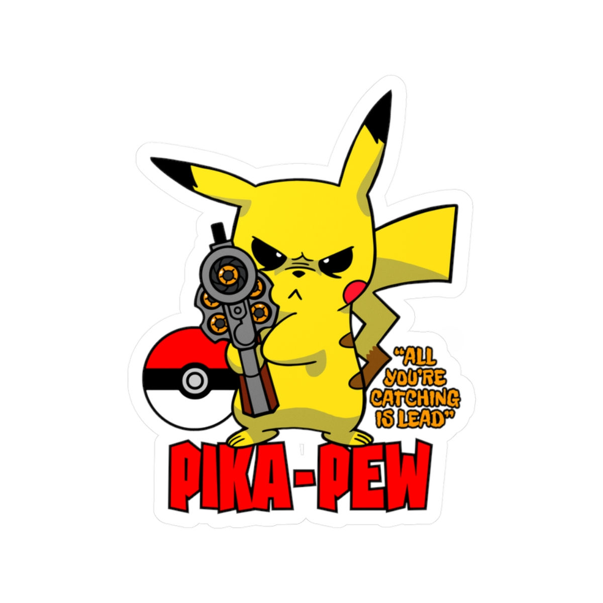PIKA-PEW Kiss-Cut Vinyl Decals