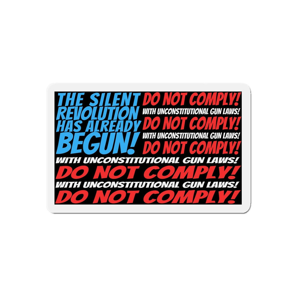 Silent Revolution! Die-Cut Magnets