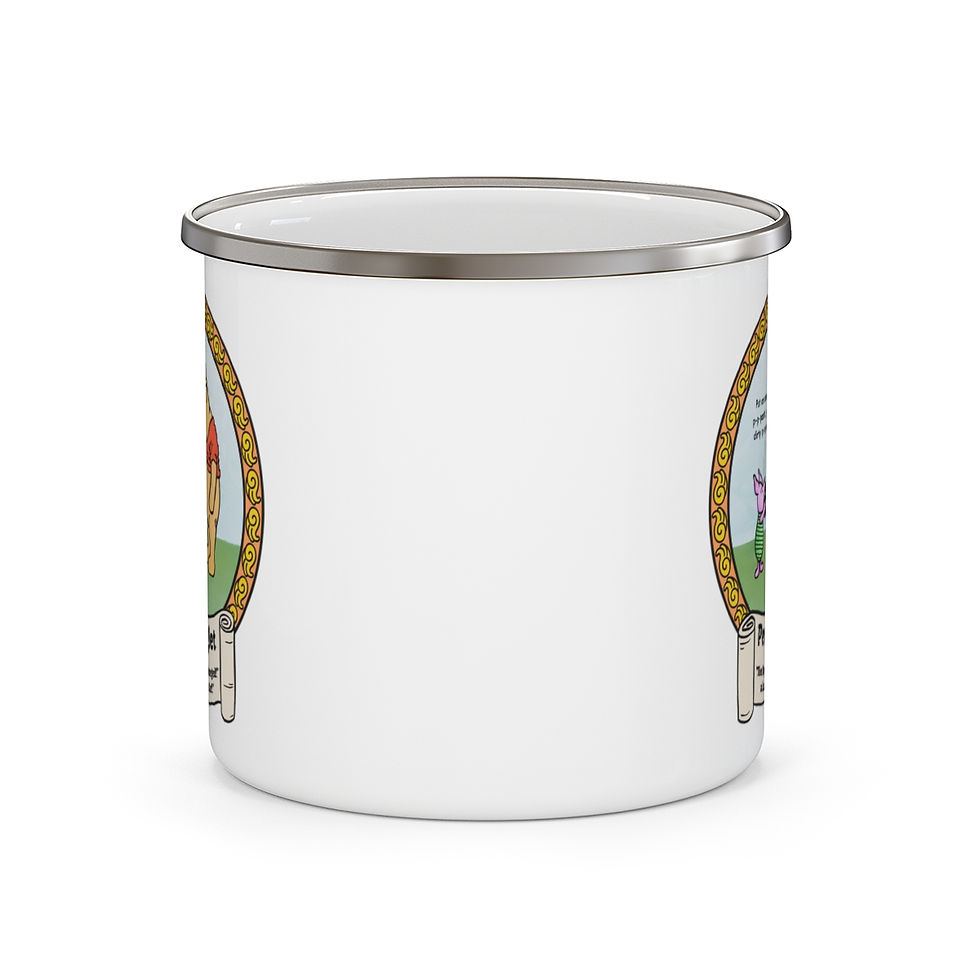Thumbnail: Piglet Gets a Gat! Enamel Camping Mug