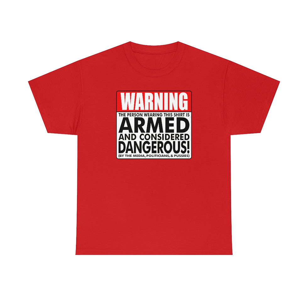 Thumbnail: Armed & Dangerous? Unisex Heavy Cotton Tee