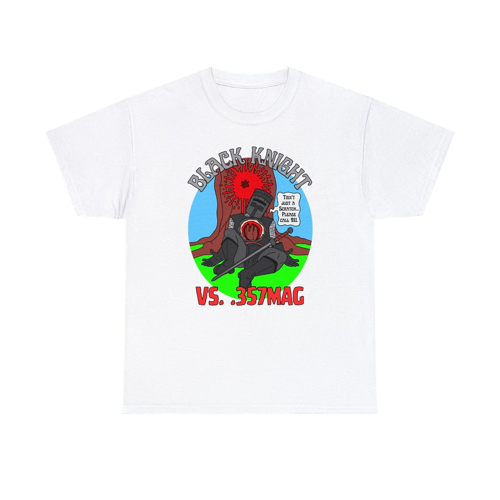 Thumbnail: Tisn't Just a Scratch/357mag Unisex Heavy Cotton Tee