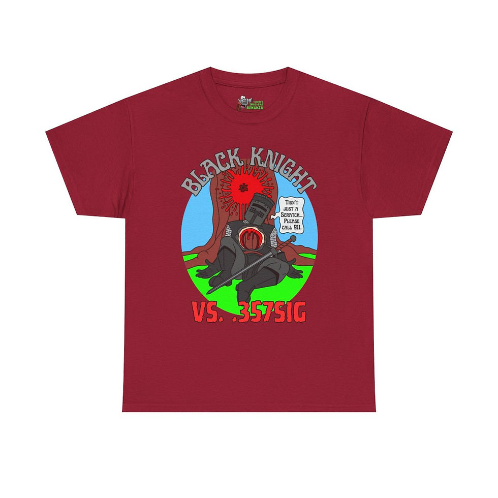 Thumbnail: Tisn't Just a Scratch! (.357SIG) Unisex Heavy Cotton Tee