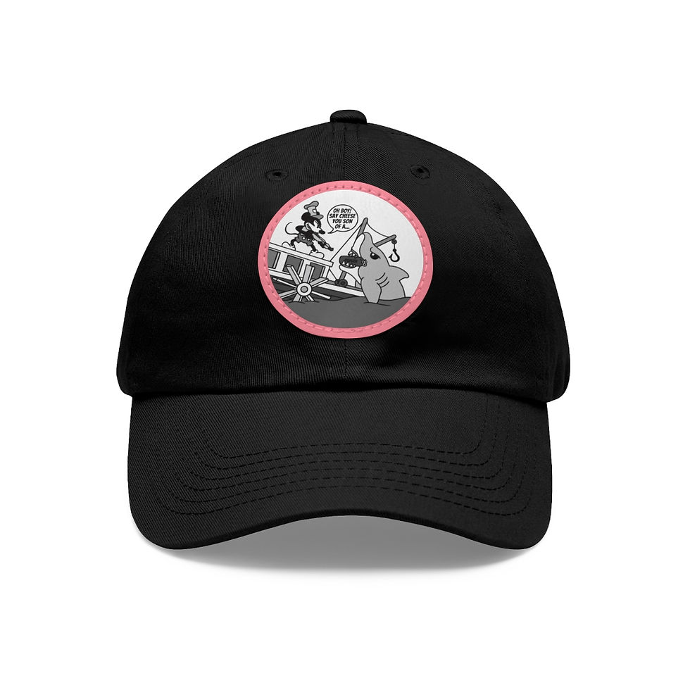 Thumbnail: Willie vs. Bruce! Dad Hat with Leather Patch (Round)