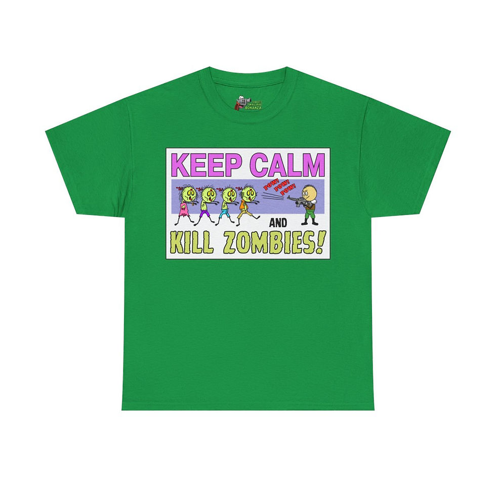 Thumbnail: Kill Zombies! Unisex Heavy Cotton Tee