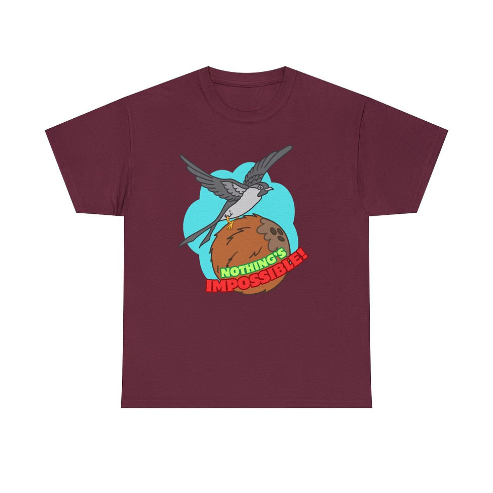 Thumbnail: Laden Swallow Unisex Heavy Cotton Tee
