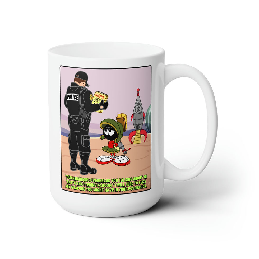 Thumbnail: red Flagged & Green Ceramic Mug 15oz