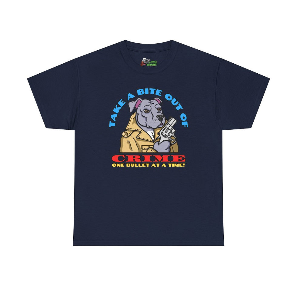 Thumbnail: Bite Out of Crime! Unisex Heavy Cotton Tee