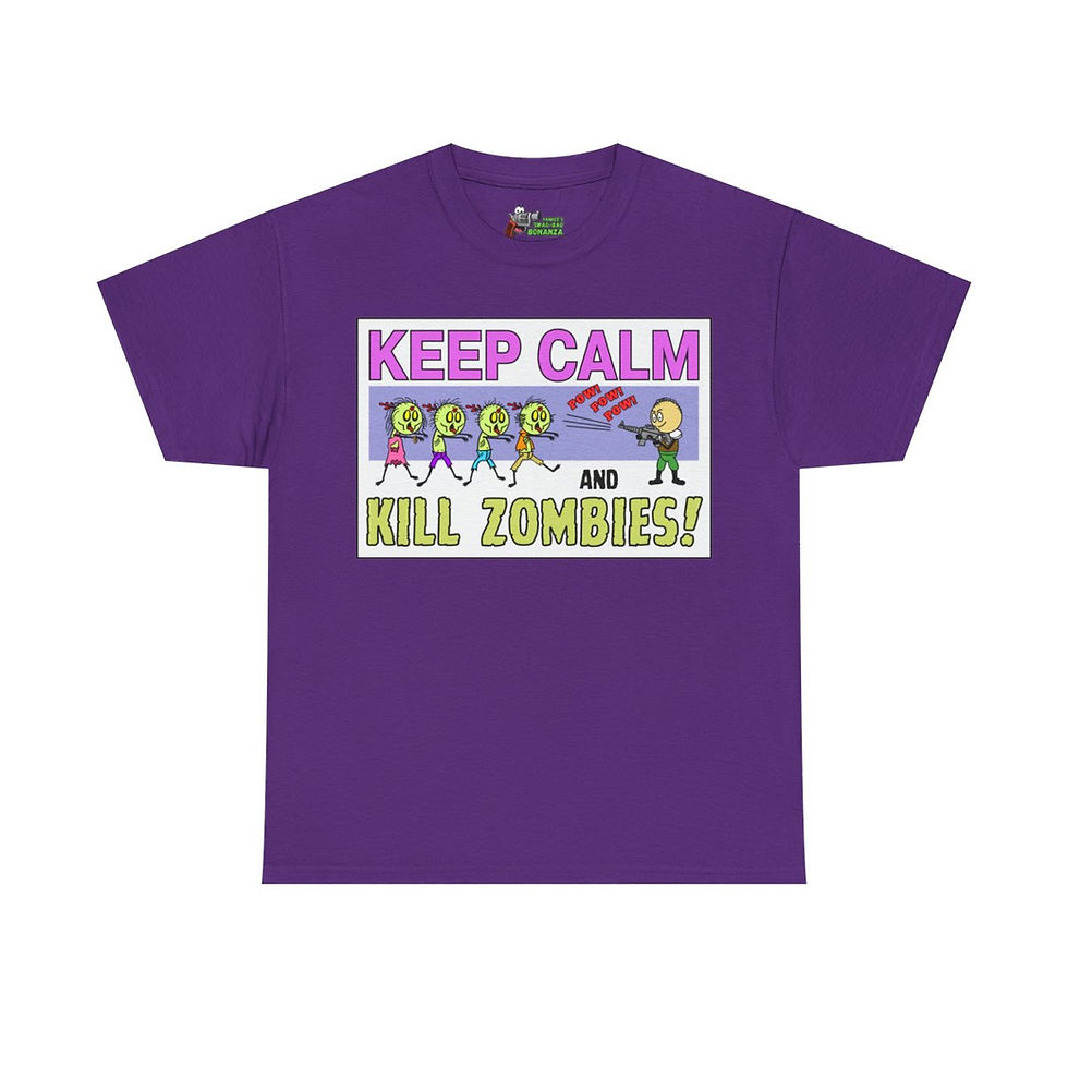 Thumbnail: Kill Zombies! Unisex Heavy Cotton Tee