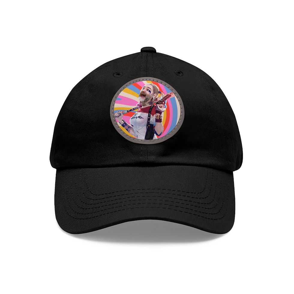 Thumbnail: Harley! Dad Hat with Leather Patch (Round)