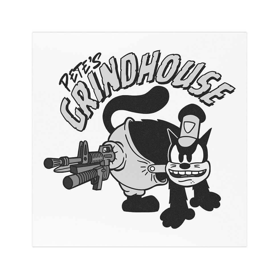 Vintage Cartoon Car Magnet - Pete's Grindhouse Design