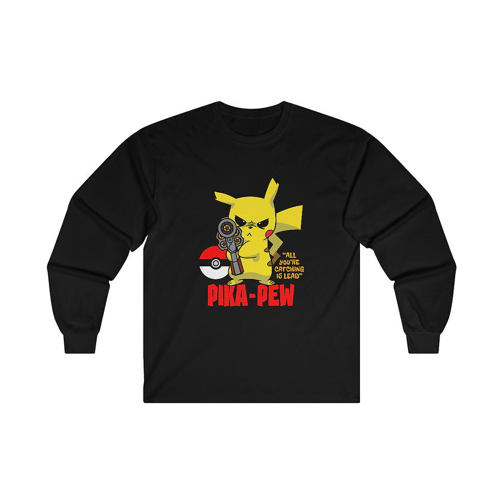 Thumbnail: Pika-Pew Ultra Cotton Long Sleeve Tee