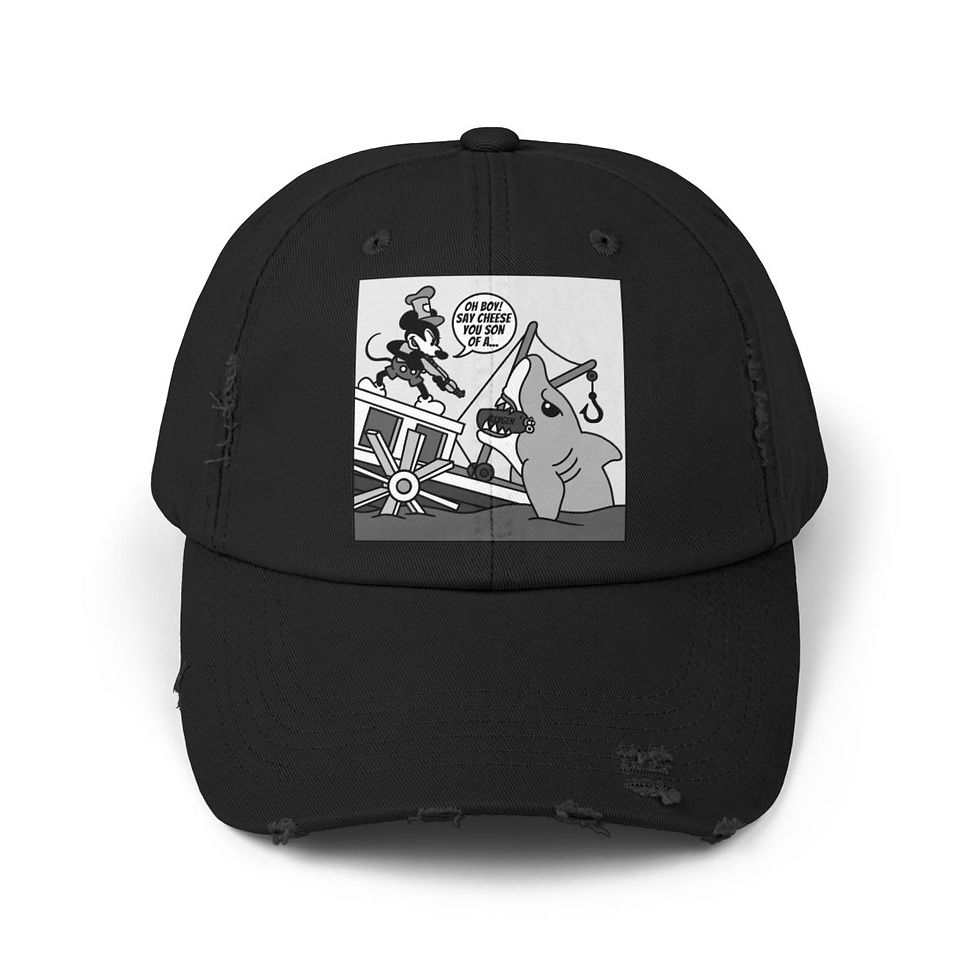 Thumbnail: Willie vs. Bruce! Unisex Distressed Cap