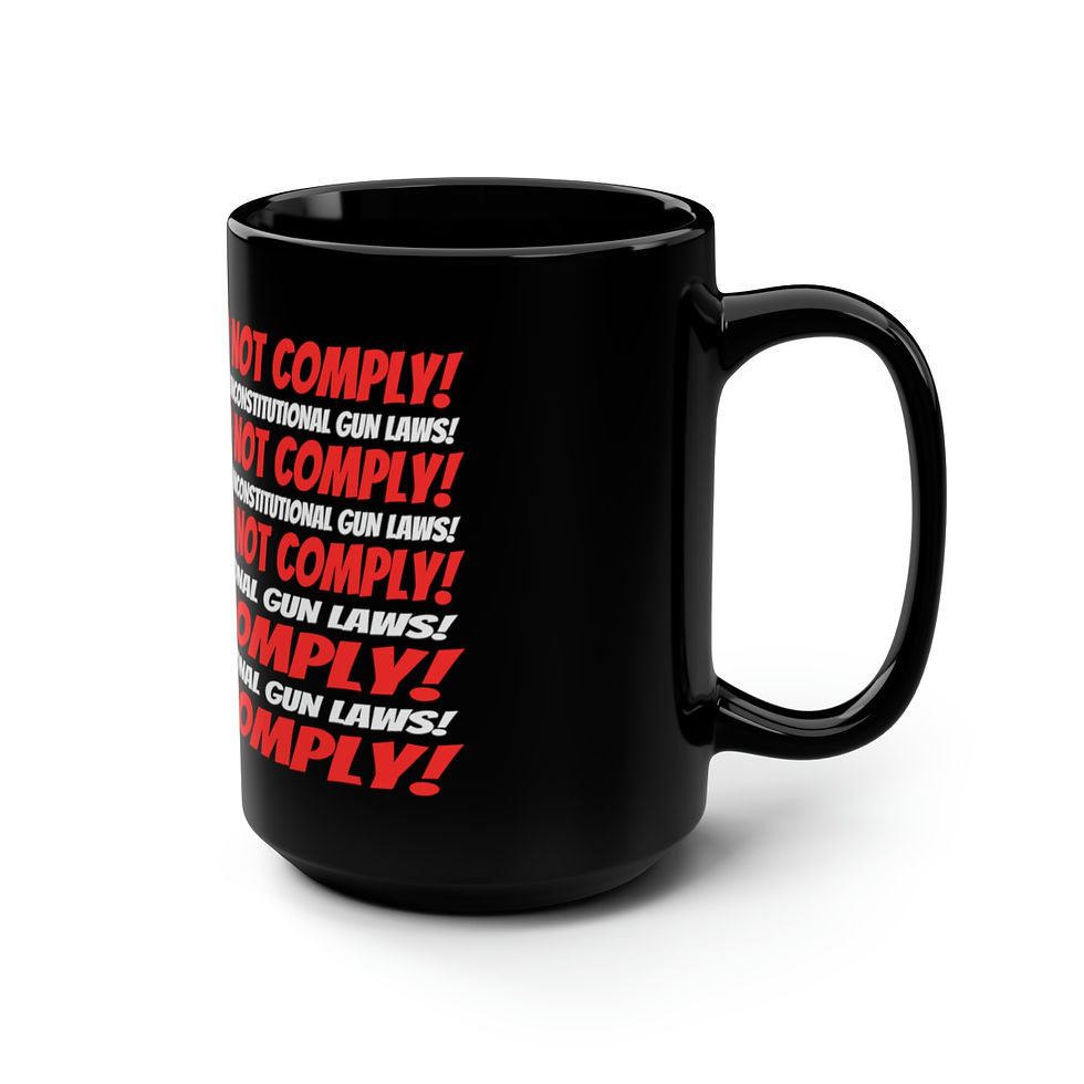 Thumbnail: Silent Revolution! Black Mug, 15oz