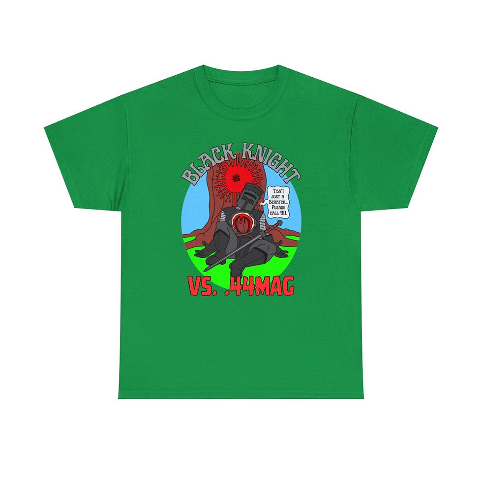 Thumbnail: Tisn't Just a Scratch/.44mag Unisex Heavy Cotton Tee
