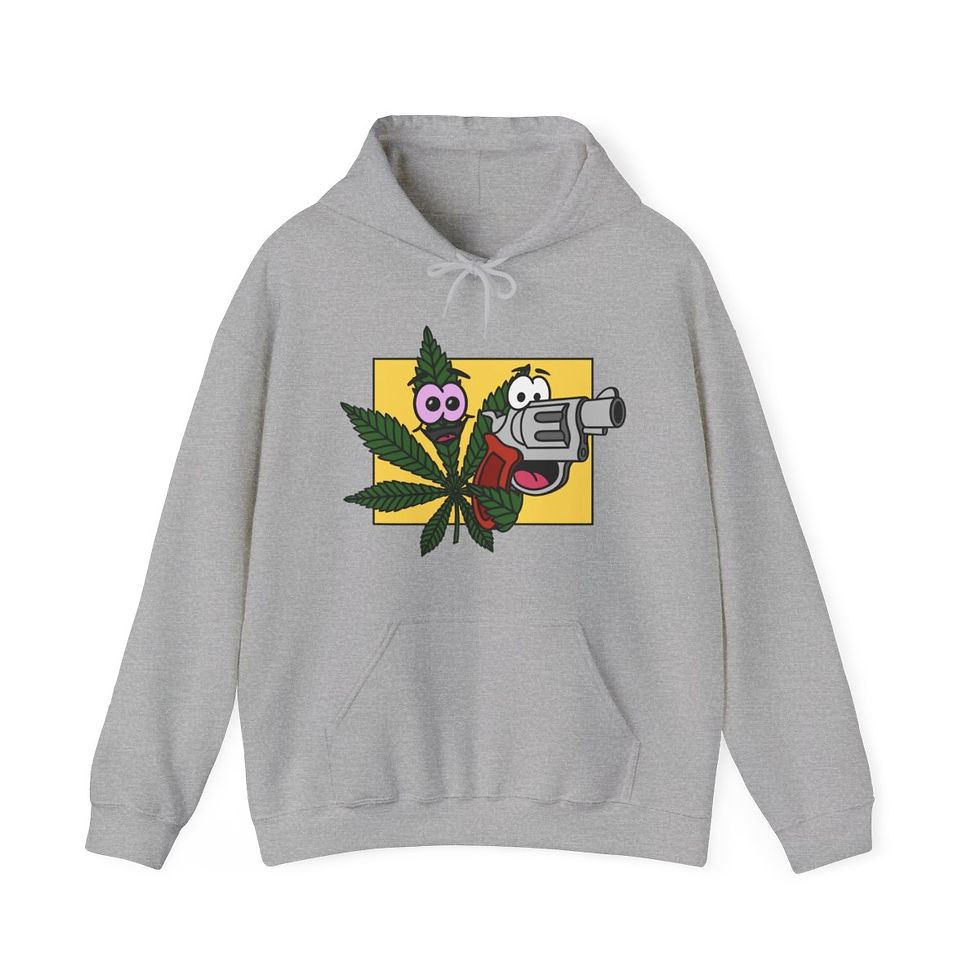 Thumbnail: Weed & Guns! (No Text) Unisex Heavy Blend™ Hooded Sweatshirt