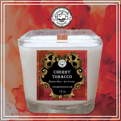 Cherry Tobacco Classic Wooden Wick Soy Candle