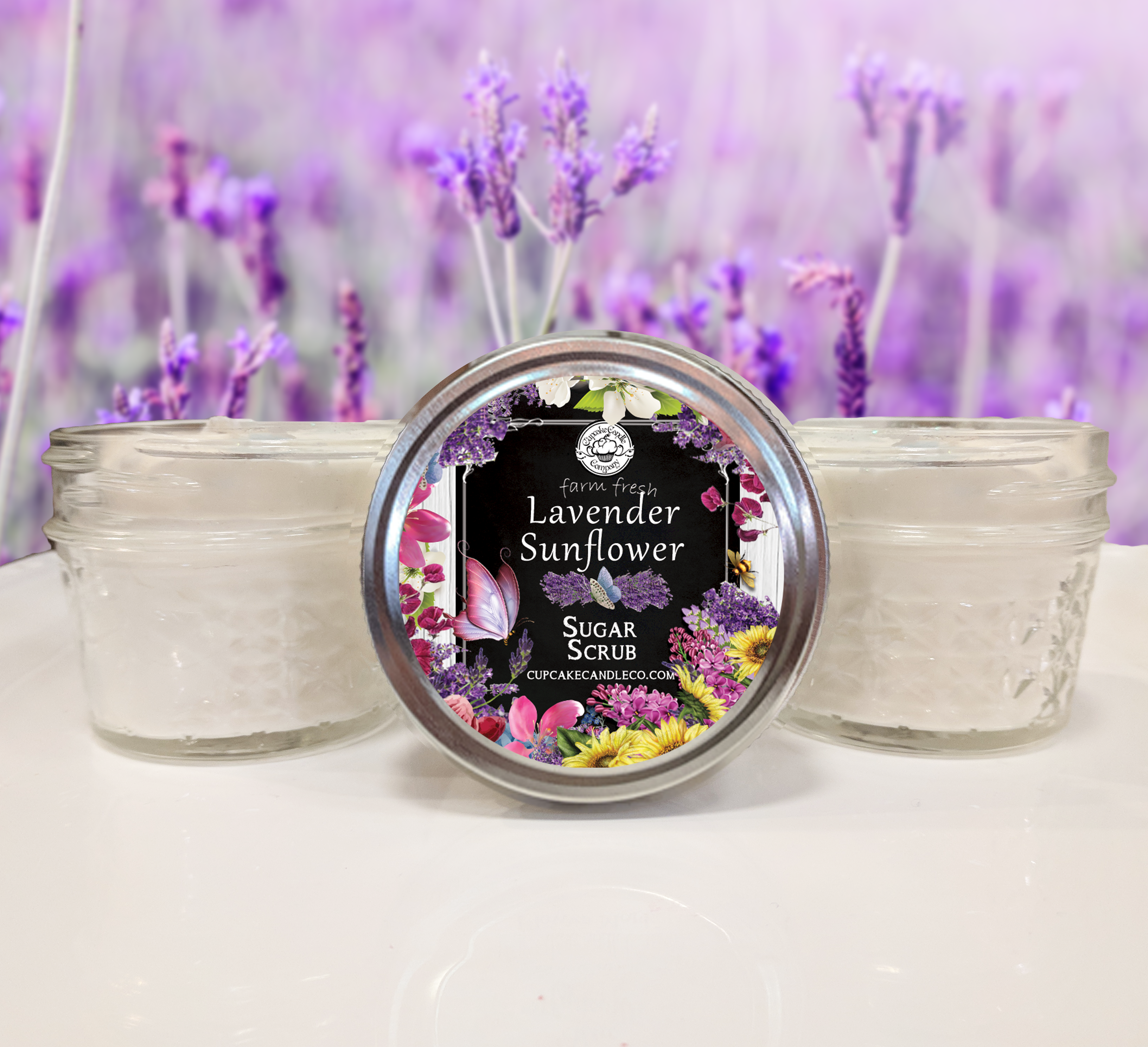 Lavender Sunflower Sugar Scrub