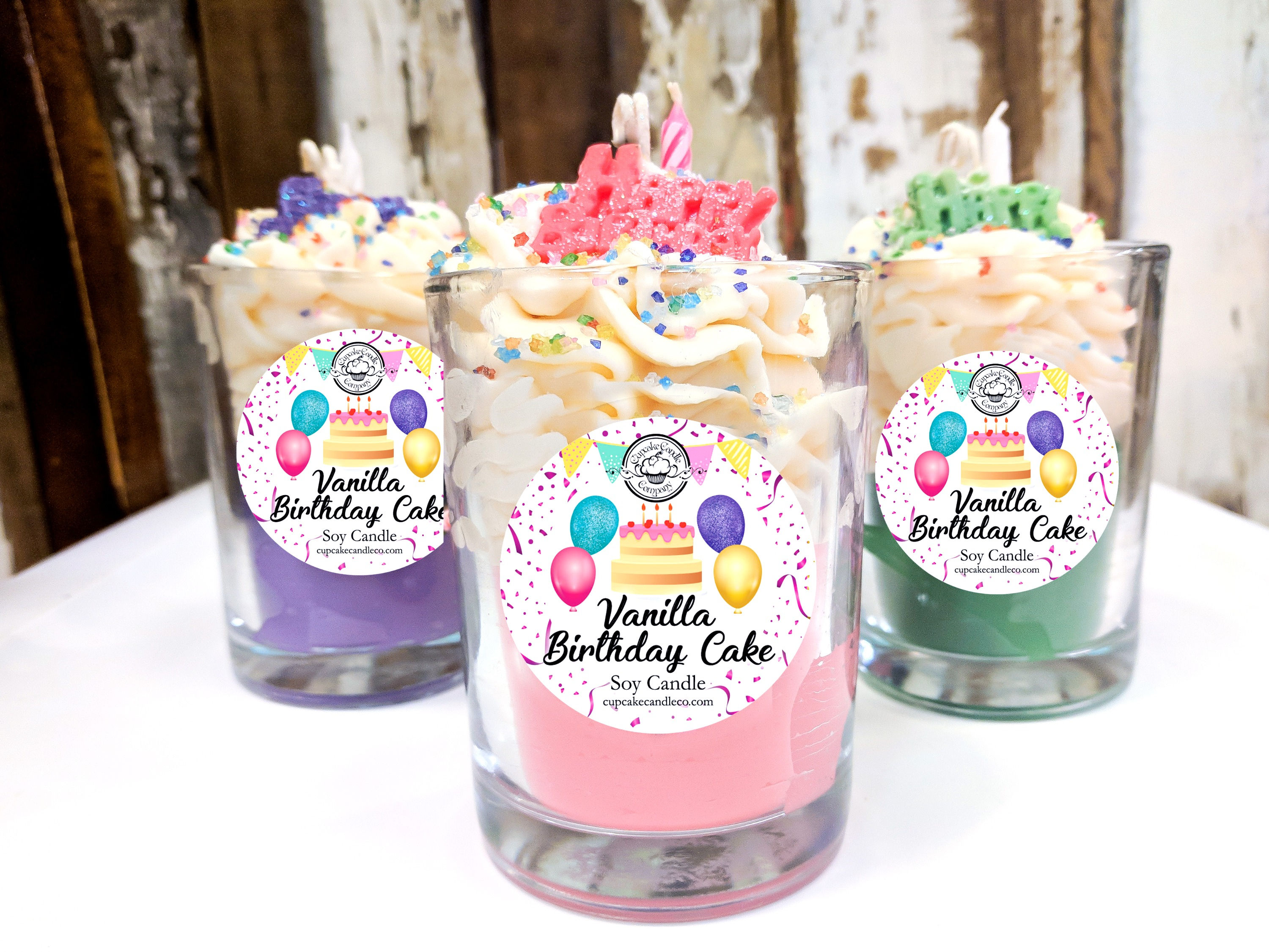 Happy Birthday Drink Candle