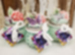 Lavender Sweet Pea Soy-Apricot-Coconut candle in a hobnail jar