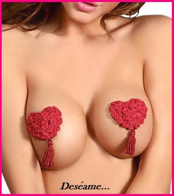 Pezonera corazón en rosa $5.990