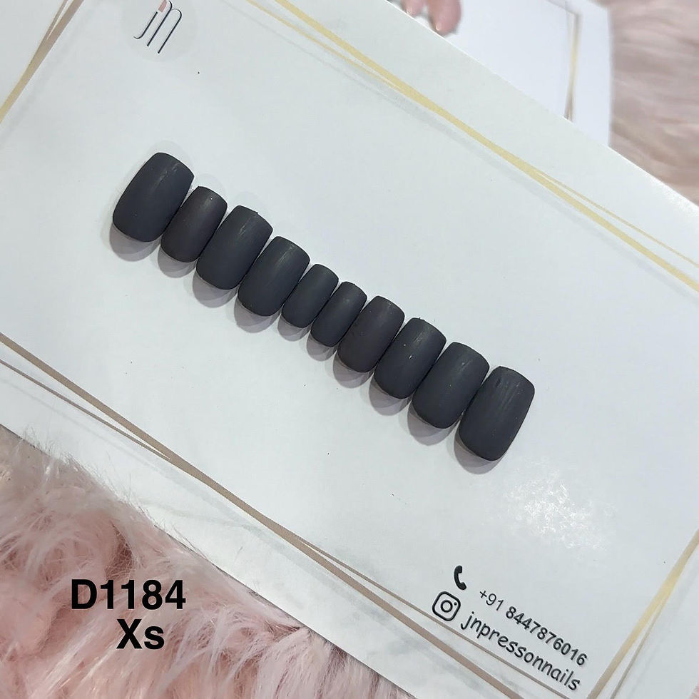 Velvet Noir – XS Medium Square | Set of 10 or 12 Nails