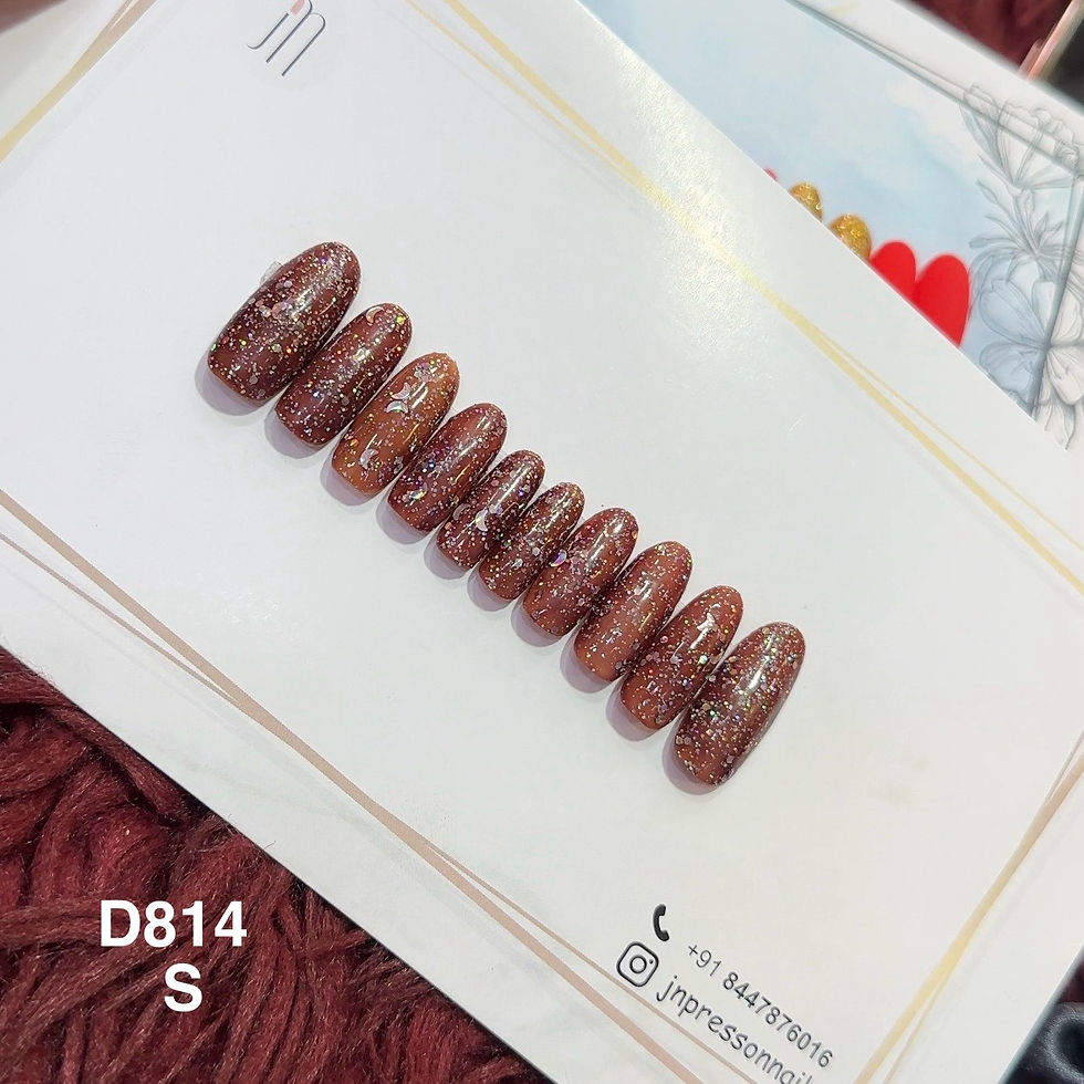 Autumn Glaze – S Long Round | Set of 10 or 12 Nails