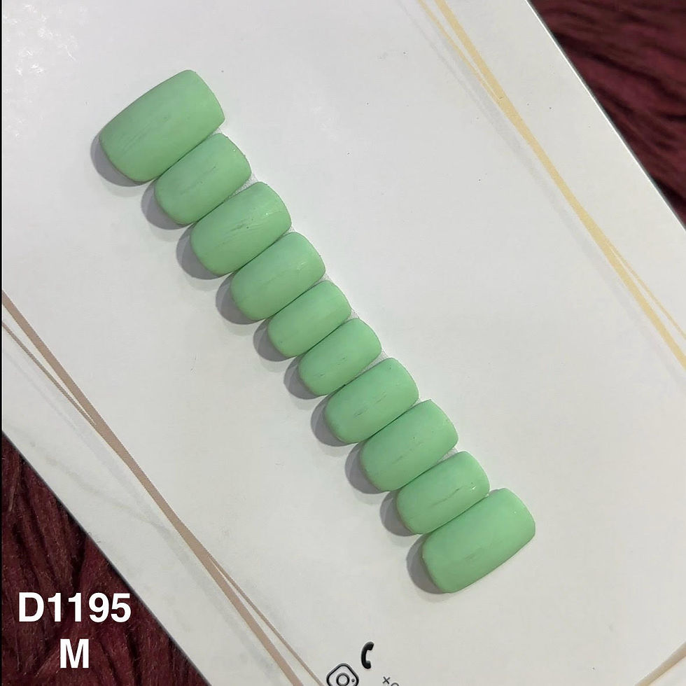 Mint Whirl – M Medium Square | Set of 10 or 12 Nails