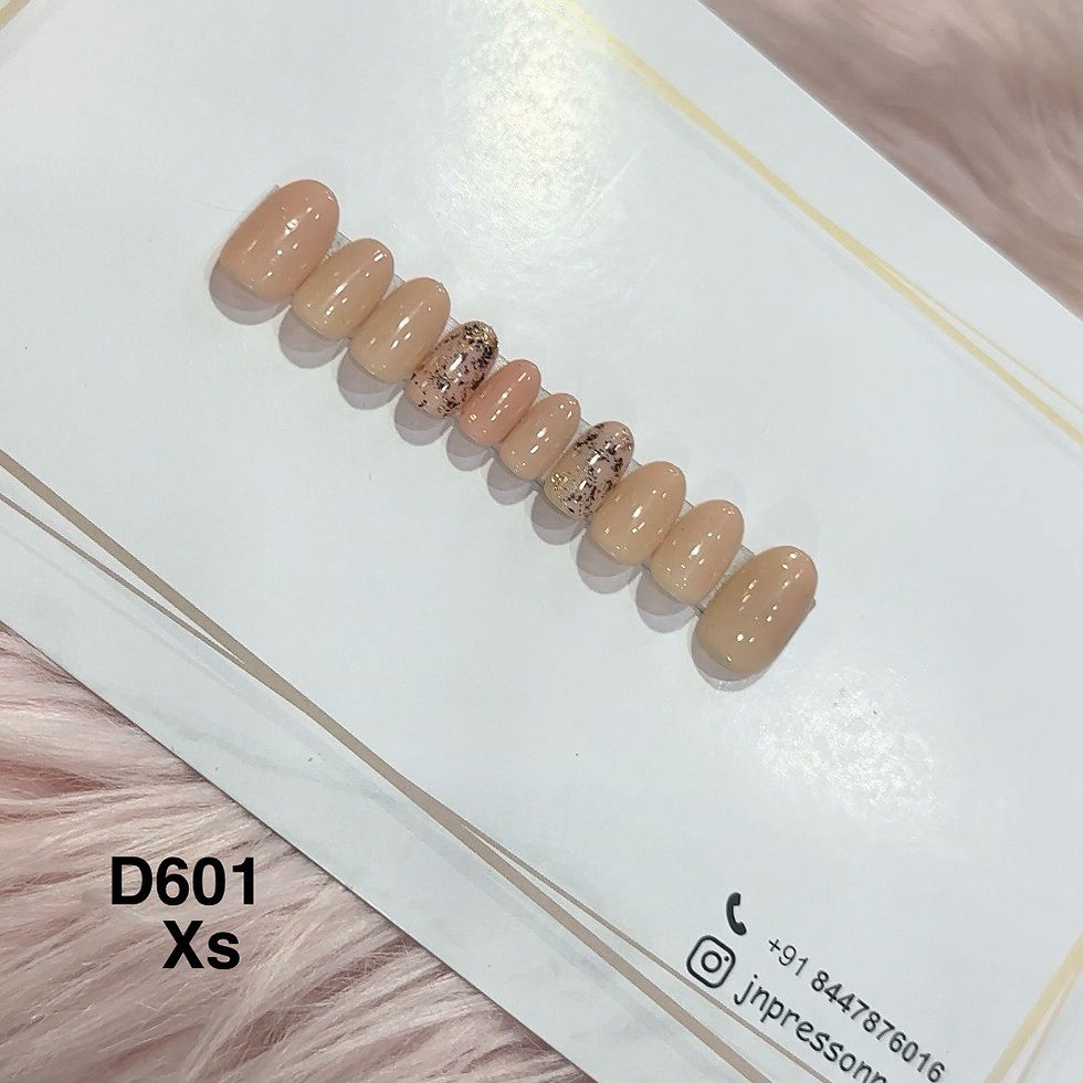 Beige Bliss – XS Round | Set of 10 or 12 Nails