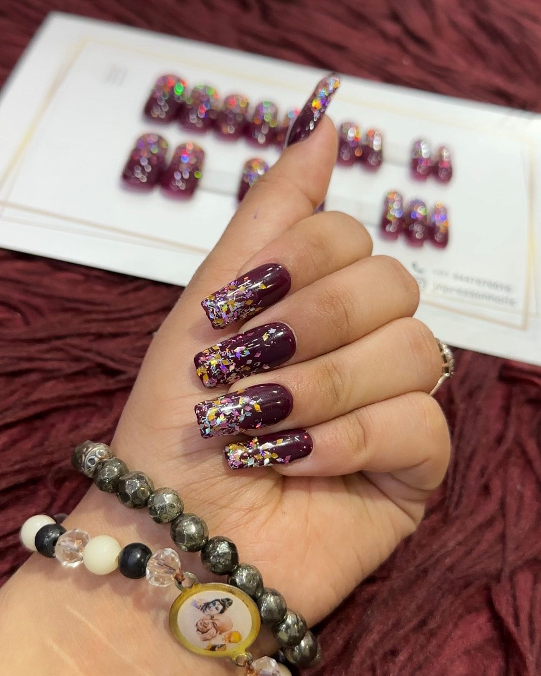Stardust Fade – Long Square | Set of 20 Nails