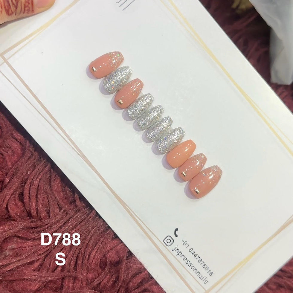 Peach Luxe – S Short Coffin | Set of 10 or 12 Nails